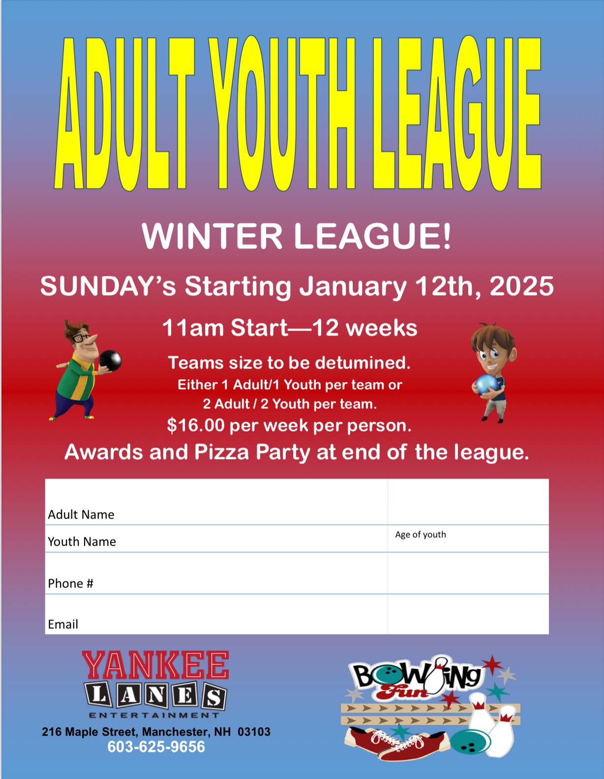 adult youth league