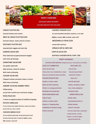 Catering Menu 2025-26